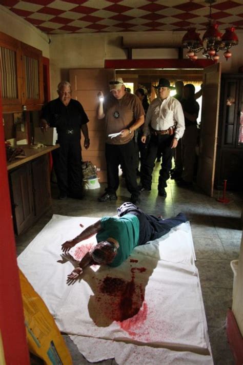 Interesting to see how different bullets impact the body. Sheriff's deputies hone crime scene skills at staged ...
