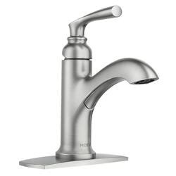 As the #1 faucet brand in north america, moen offers a diverse selection of thoughtfully designed kitchen and bath faucets, showerheads, accessories and bath safety products for residential and commercial applications each delivering the best possible combination of meaningful innovation, useful features, and lasting value. Moen® Hilliard™ One-Handle Bathroom Faucet at Menards®