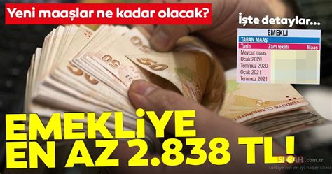 En düşük emekli maaşı ne kadar olacak? Emekliye en az 2.838 TL! Emekli zammı ne kadar olacak ...