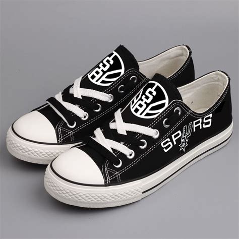 6610 low bid lane san antonio, tx 78250 email: San Antonio Spurs NBA Basketball Fans Low Top Canvas Shoes ...
