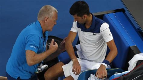 Novak djokovic is unsure if he can play in the last 16 of the australian open after he sustained an injury in his win over taylor fritz. Novak Djokovic says he is struggling with elbow injury after loss vs Chung Hyeon - tennis ...
