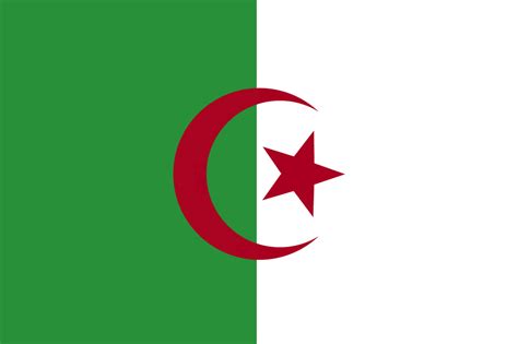 The national flag of algeria was adopted on july 3, 1962. Flag of Algeria, 2009 | ClipArt ETC