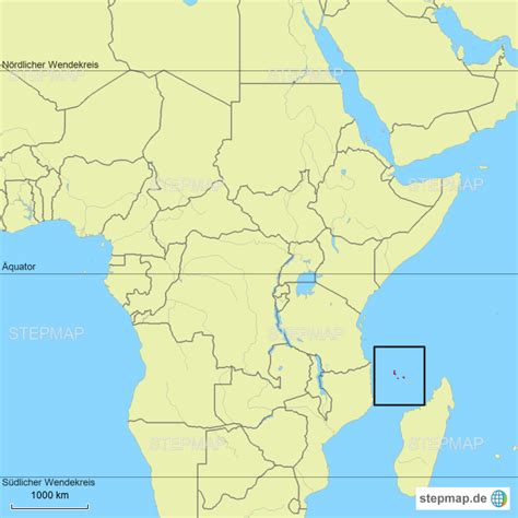 Wo ist rwanda & karte von rwanda. StepMap - Komoren-U - Landkarte für Afrika