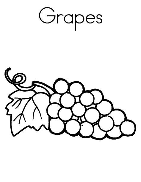 Coloriages gratuits pour les enfants : Coloriages de raisins gratuit à imprimer et colorier