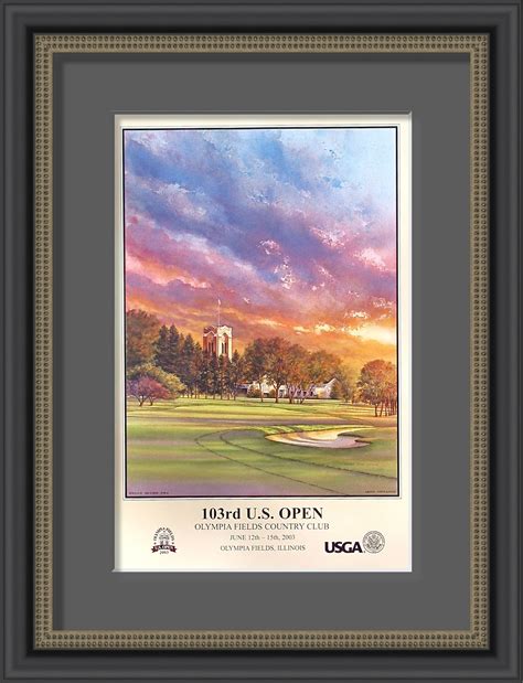 Most frequent venue is the oakmont country club with 9 opens: Olympia Fields Country Club Golf Art By Steve Lotus