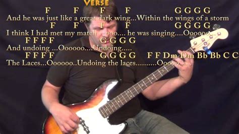 I've updated the lyrics and added the parts after the last verse, but 'flew' is correct and does make sense here, 'flu' does not. Sara (Fleetwood Mac) Bass Guitar Cover Lesson in F with ...