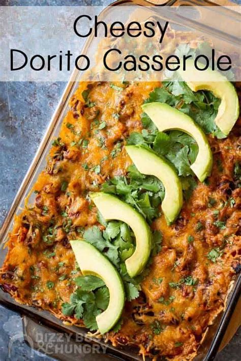 Stir in taco seasoning, diced tomatoes, diced chilies, sour cream and cream of mushroom soup and heat through. Easy Dorito casserole with Mexican flavors topped with ...