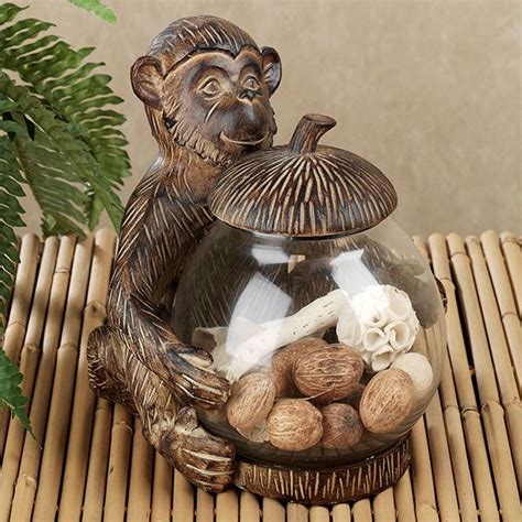 Choose from contactless same day delivery, drive historic charleston collection hogwarts home & garden home decor international home magnetics. Tropical Monkey Decorative Covered Jar | Tropical home ...