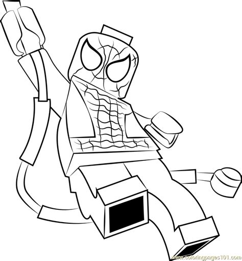 Coloring pages spiderman coloring book videos for children. Lego Spider Man Coloring Page for Kids - Free Lego ...