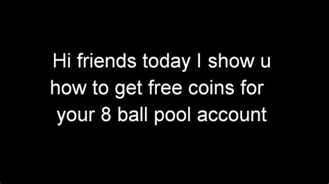 Generate free cash & coins for 8 ball pool on any device. How to get free coins for your 8 ball pool account - YouTube