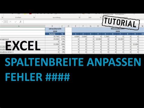 Wählen sie links in der spalte den punkt informationen aus. Excel-Tutorial: Spaltenbreite anpassen und Fehler #### lösen