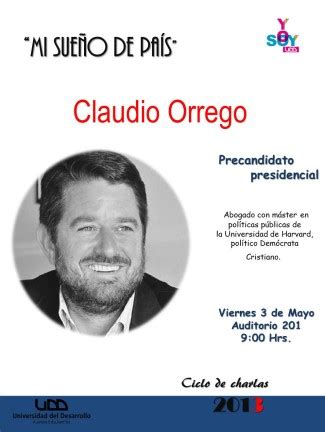 Chilenischer rechtsanwalt und politiker (de); Claudio Orrego en la UDD - Universidad del Desarrollo