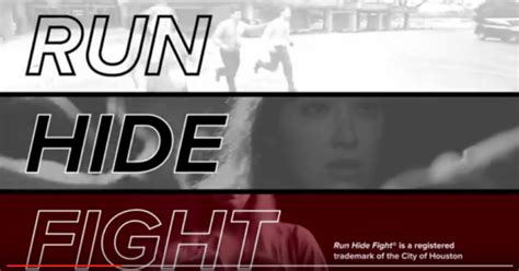 In this trailer for the fbi training video run. "Run, Hide, Fight?"- Not Always the Best Active Killer ...