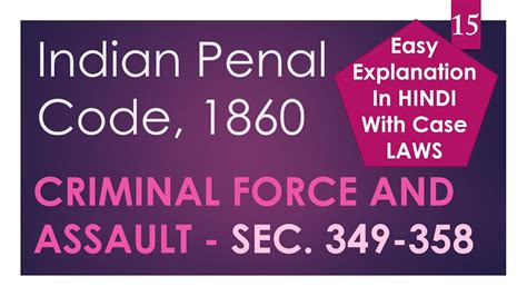 1penal code laws of malaysia reprint act 574 penal code incorporating all amendments up to 1 to apply a penal code malaysia coupon, all you have to do is to copy the related code from couponxoo to your clipboard and apply it while checking out. Assault and Criminal Force - Indian Penal Code - YouTube