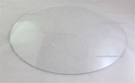 Plaque de verre sur mesure pour. Verre rond sur mesure - Table de lit