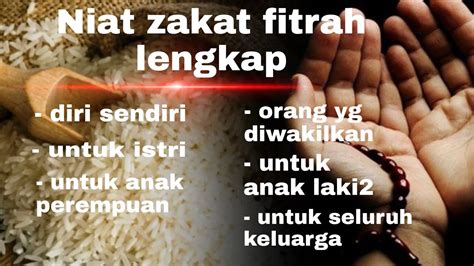 Niat zakat untuk anak perempuan. Niat Zakat Fitrah Jakim - Celoteh Bijak