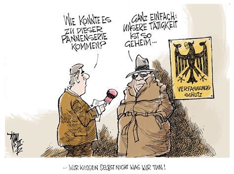 März, in berlin erklärungen zu der. Verfassungsschutz 120704 rgb - Janson-Karikatur