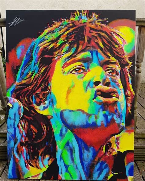 He is not a good singer. Pin on MICK art painting drawing photos