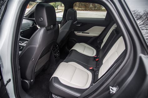 There's the space for three adults to sit together comfortably, while the rear seats also feature optional electric. Review: 2017 Jaguar F-Pace R-Sport | Canadian Auto Review