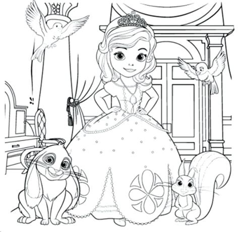 Click the thumbnail pictures below to see the full sized printable picture, then print them out and fill the black and white images with any colors you like! Princess Sofia The First Coloring Pages at GetColorings ...