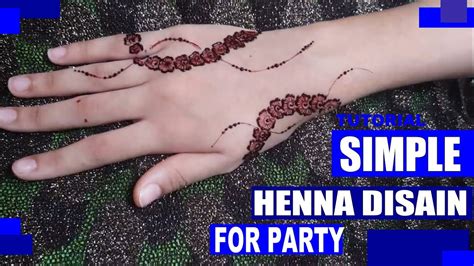 Maybe you would like to learn more about one of these? Tutorial Gambar Henna Sangat Simple - YouTube