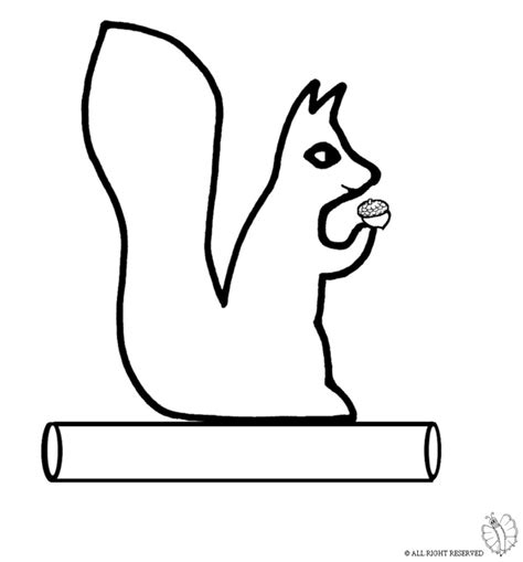 Even though coloring page is fun, it won't be inappropriate to fill it up with meaning. Print Squirrel Eating an Acorn for coloring