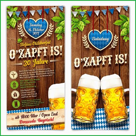 Neue Version Einladungskarten Oktoberfest Geburtstag O ...