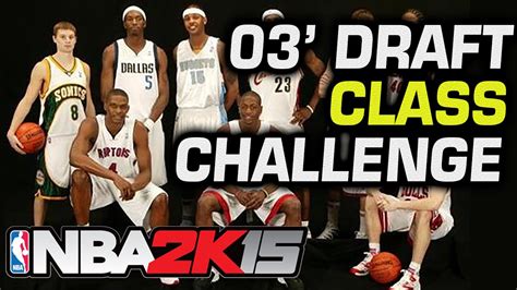 To see more of their career stats, click on the player's name. NBA2K15 Players from 2003 Draft Class Challenge - YouTube