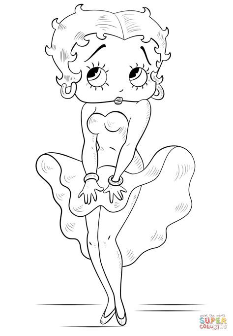 Betty boop was also the first sex symbol of the cartoon silver screen. Free Printable Coloring Pages Betty Boop - Coloring Home