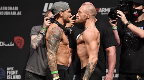 Conor mcgregor returns to the octagon for the first time in 12 months when he fights dustin poirier at ufc 257 on abu dhabi's fight island on saturday. Dustin Poirier vs. Conor McGregor - L'entraîneur de ...
