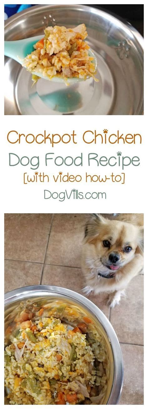 Cook for 2.5 hours on low. Crockpot chicken | Recipe | Dog food recipes, Make dog ...