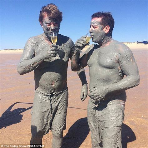 #a fool off his guard could fall and fall hard#. Shirtless Karl Stefanovic and Richard Wilkins strip on ...