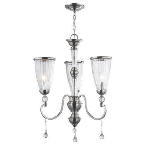 Get great deals on dining room nickel chandeliers. World Imports 3-Light Brushed Nickel Chandelier with ...