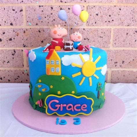 111 best images about peppa pig cakes on pinterest, boat. Peppa Pig Birthday Cake Miras Online Peppa Pig Theme ...