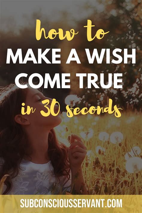 While something that we fight so hard, instead it is no success. How To Make A Wish Come True In 30 Seconds | Creativity ...