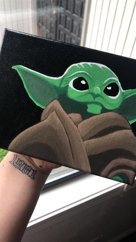 Apr 07, 2021 · 1. baby yoda painting | Painting art projects, Canvas ...