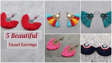 If you love tassels as much as i do, you must make these easy diy tassel earrings by pop shop america diy blog. 5 Handmade Tassel Earrings | How to Make Tassel Earrings ...