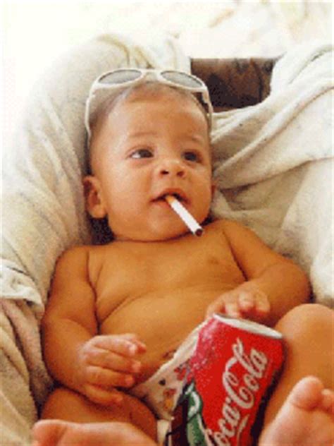 Perfect screen background display for desktop, iphone, pc. Download Animated funny baby smoking - Animated screensaver-Mobile Version