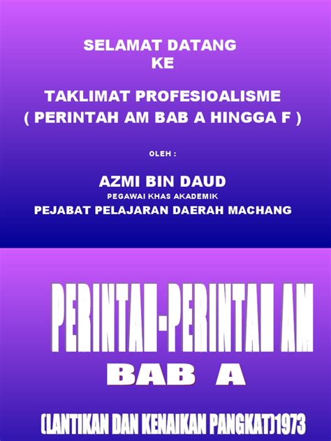 Maybe you would like to learn more about one of these? Perintah Am Bab a Hingga Bab f