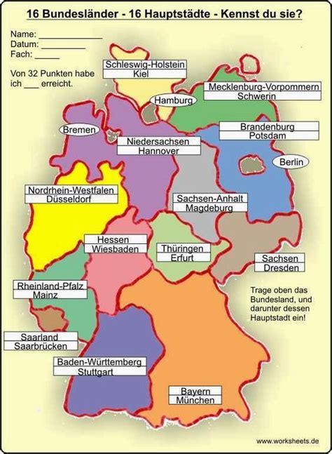 Lass dir zeigen, wie du deine karte am besten einsetzt und wo prämien und sparvorteile auf dich warten Deutsch mit Frau Virginia D'Alò: Landeskunde: Bundesländer ...