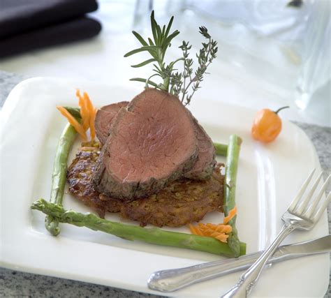 Beef tenderloin, which gets cut from the cow's loin, contains the filet mignon. Beef tenderloin on a sweet potato pancake | Sweet potato pancakes, Potato pancakes, Beef tenderloin