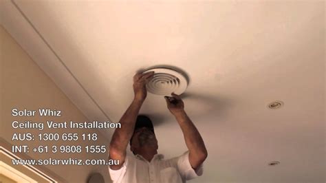 Simply connect to duct and clip into ceiling with cir clip provided can easily connect to 100mm flexible hose using a hose clip. Ceiling Vent Installation - YouTube