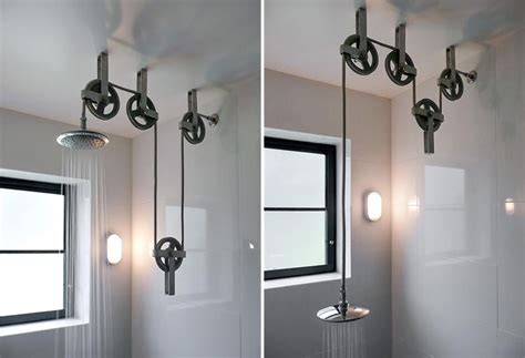And what look and feel am i after? A Pulley System Adjusts The Shower Height Above A Sunken ...