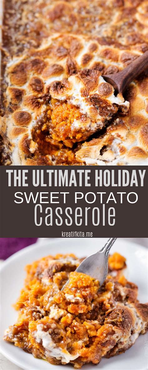 This christmas vegetables recipe will help you to get your assortment of vegetables just right; THE ULTIMATE HOLIDAY SWEET POTATO CASSEROLE