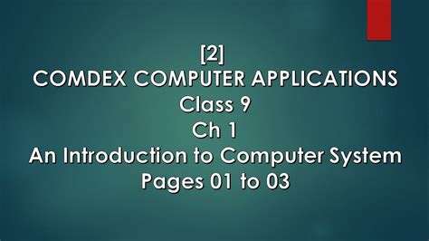624 likes · 1 was here. 2 COMDEX COMPUTER APPLICATIONS Class 9 Ch 1 An ...
