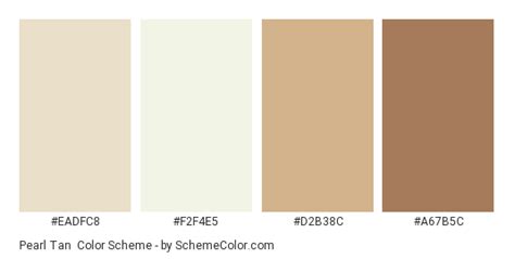 Beige hex, rgb, pantone and cmyk color codes. Pearl Tan Color Scheme » Brown » SchemeColor.com