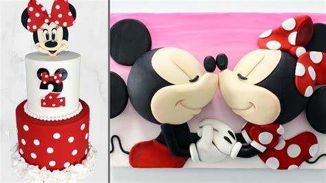 #mickey #mickeymouse #party #partyideas #parties. Disney Minnie and Mickey Mouse CAKES! | Satisfying Cake ...