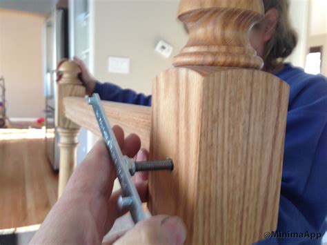 Measure the distance between newel posts. Installing a stair rail part 2 of 4 - MarksCarpentry