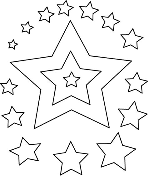 Descarga gratis 8 láminas de plantillas de estrellas para imprimir, colorear y recortar. Dibujos de Estrellas para colorear, pintar e imprimir gratis