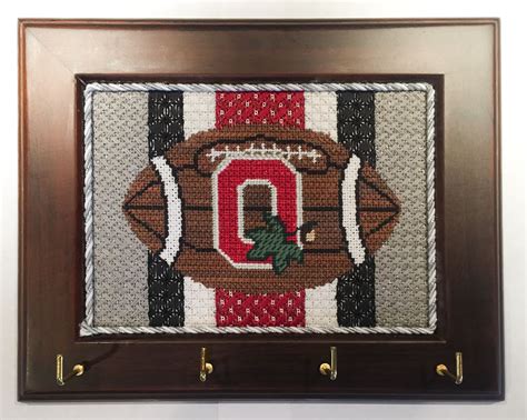 Free cross stitch ohio state buckeye patterns. Needlepoint Ohio State Football Sports Buckeyes ...